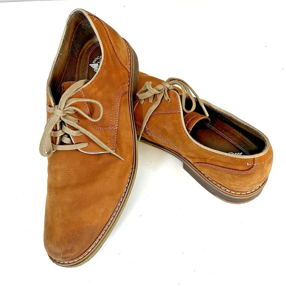 Dockers Martin Shoes Lace-up‎ Men's 12M Tan Leather Nobuck 90-36023 - Picture 1 of 9
